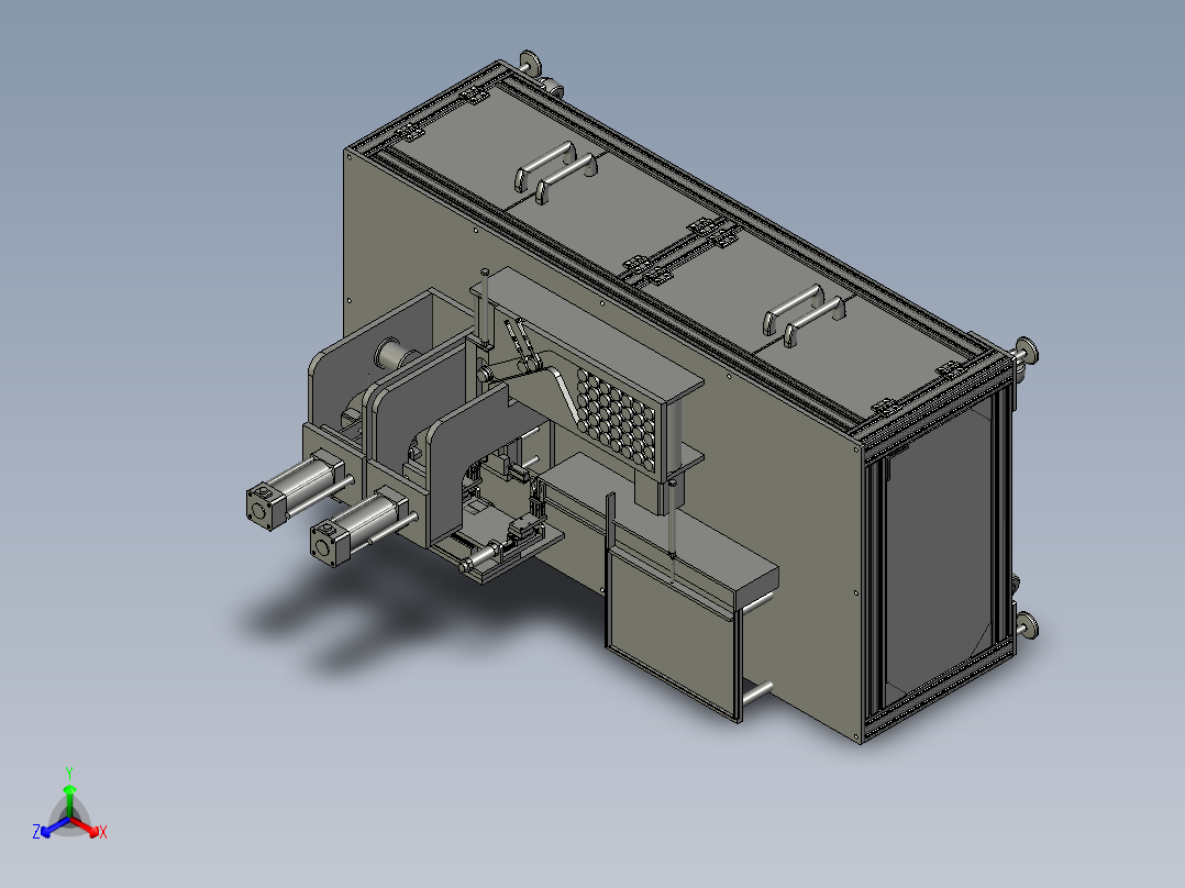 凸轮无损检测自动系统的研究正等轴测图