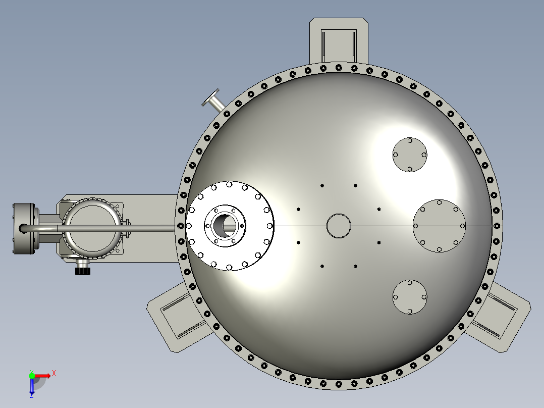 反应釜搅拌罐美缝剂防爆搅拌罐俯视图
