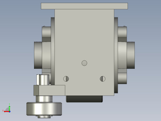 从动轮箱安装总成后视缩略图