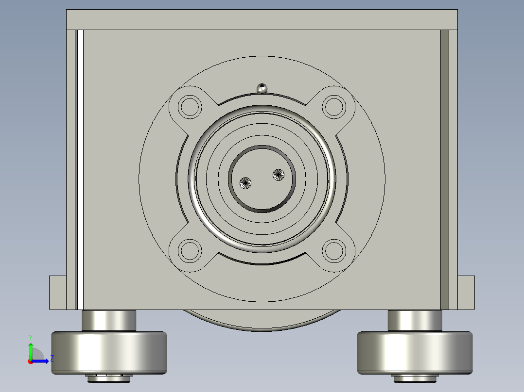 从动轮箱安装总成左视图