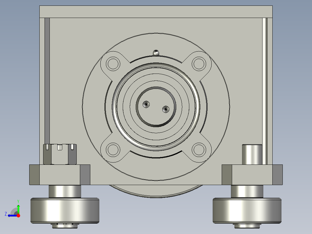 从动轮箱安装总成右视图