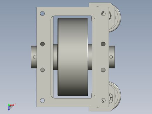 从动轮箱安装总成俯视缩略图