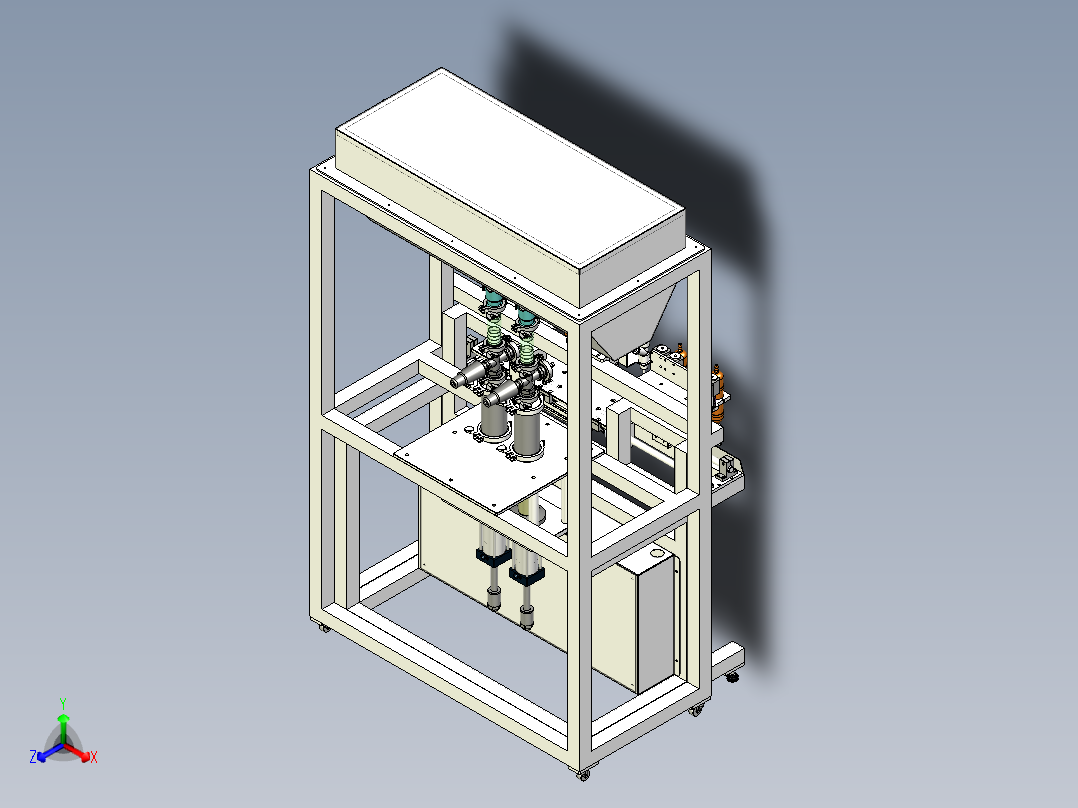二工位灌装机主视图