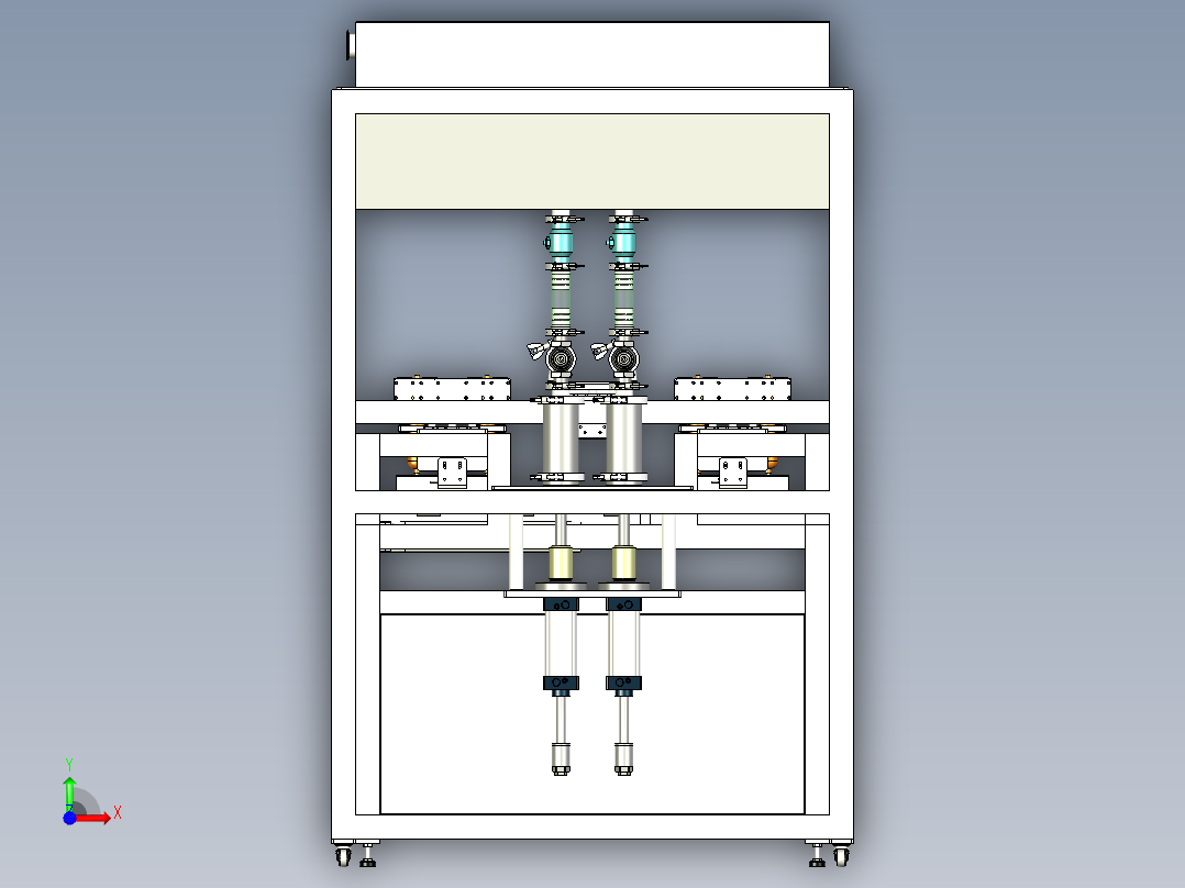二工位灌装机前视图