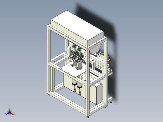 二工位灌装机正等轴测缩略图