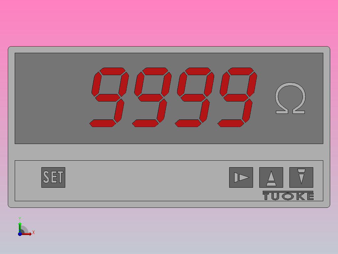 DP4智能数显欧姆表[DP4]前视图