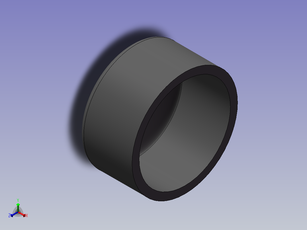 U-PVC CAP DN125正等轴测图