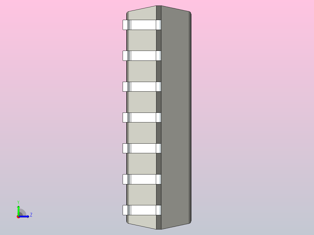 106x SOIC 封装（小外形集成电路）SOIC127P1032X265-14AN左视图
