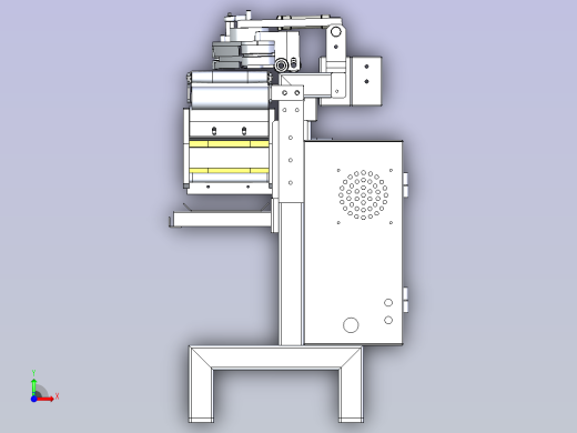 理料输送机 3D模型前视缩略图