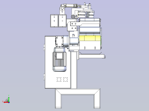 理料输送机 3D模型后视缩略图