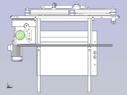 理料输送机 3D模型左视缩略图