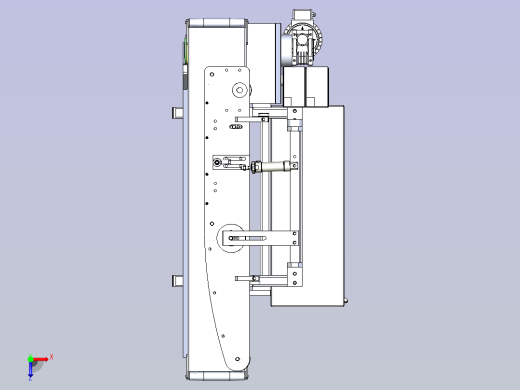 理料输送机 3D模型俯视缩略图
