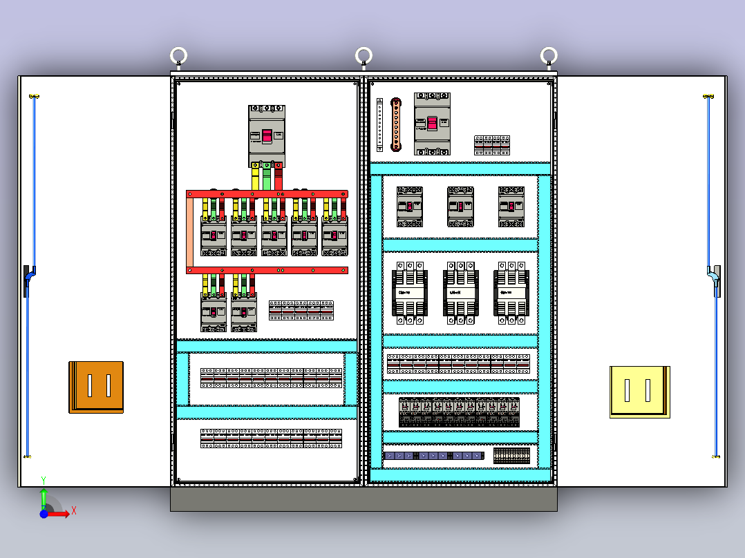 仿威图630A正装120A交流接触器前视图