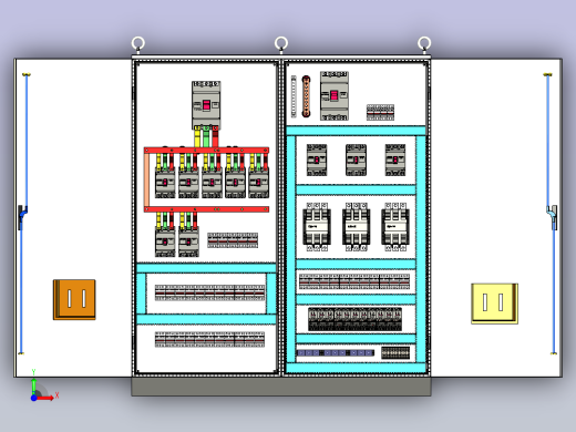 仿威图630A正装120A交流接触器前视缩略图