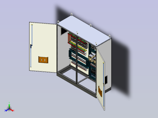 仿威图630A正装120A交流接触器正等轴测缩略图