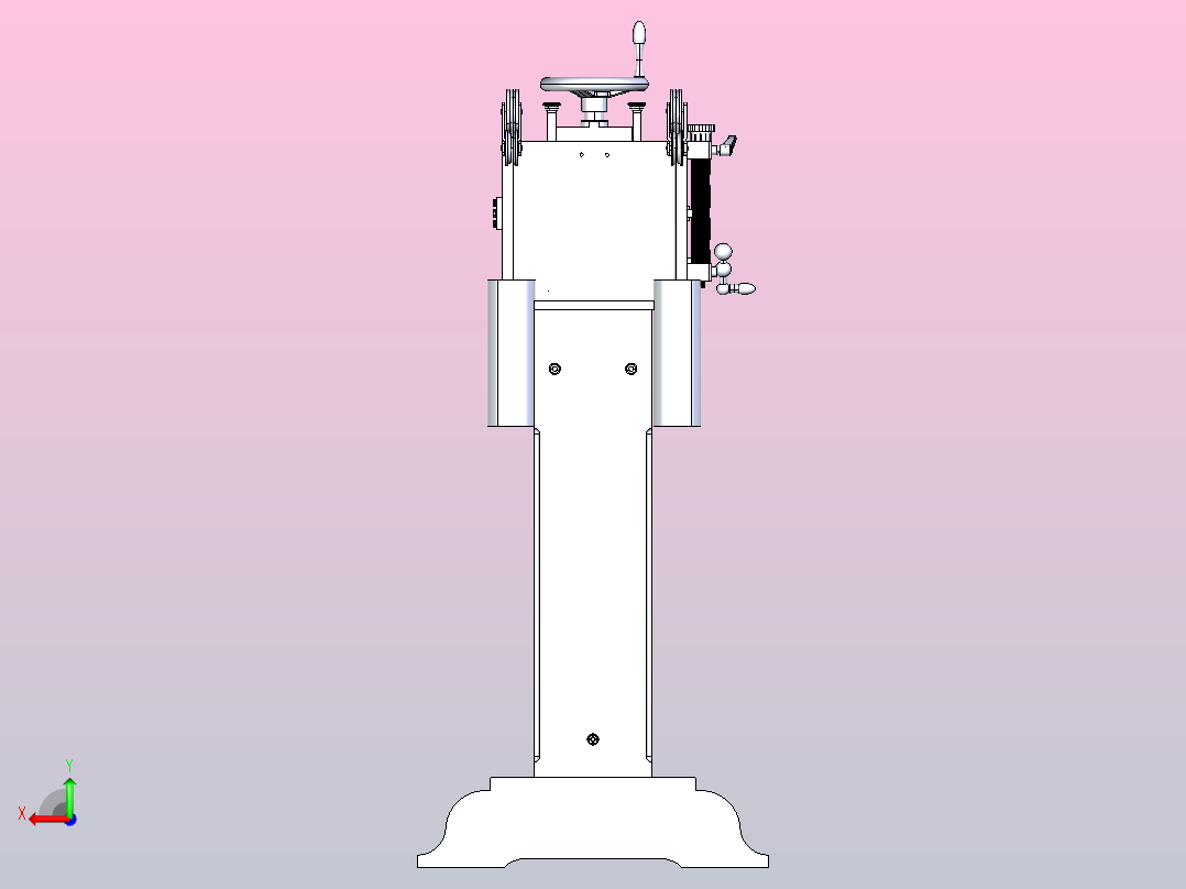 直线引擎后视图