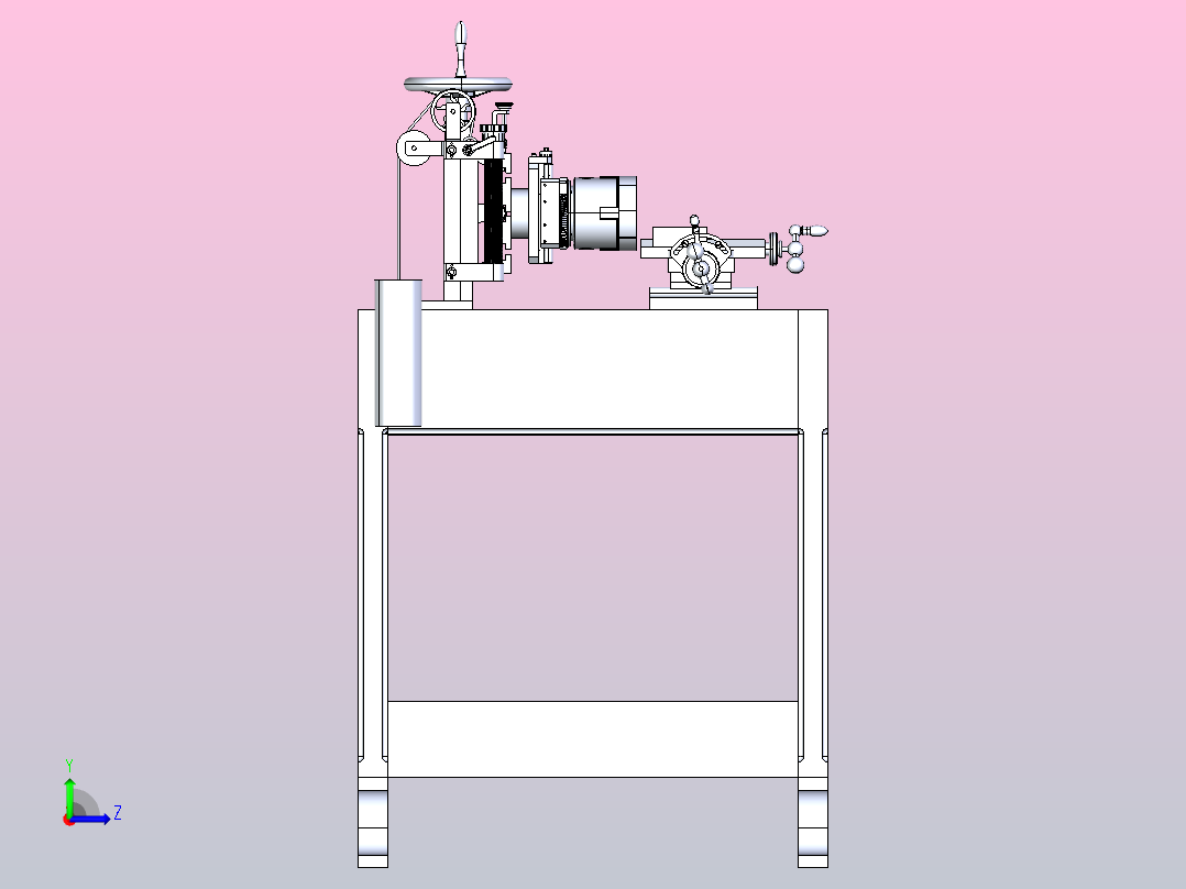 直线引擎左视图