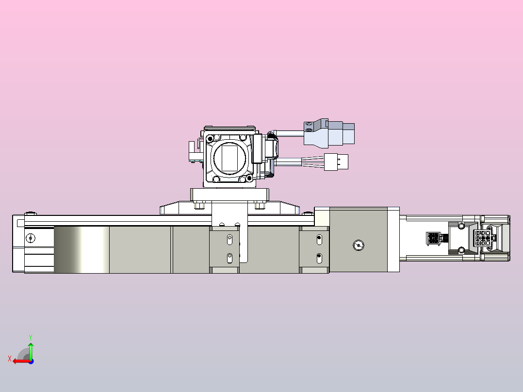 XYG210-F1十字滑台后视图