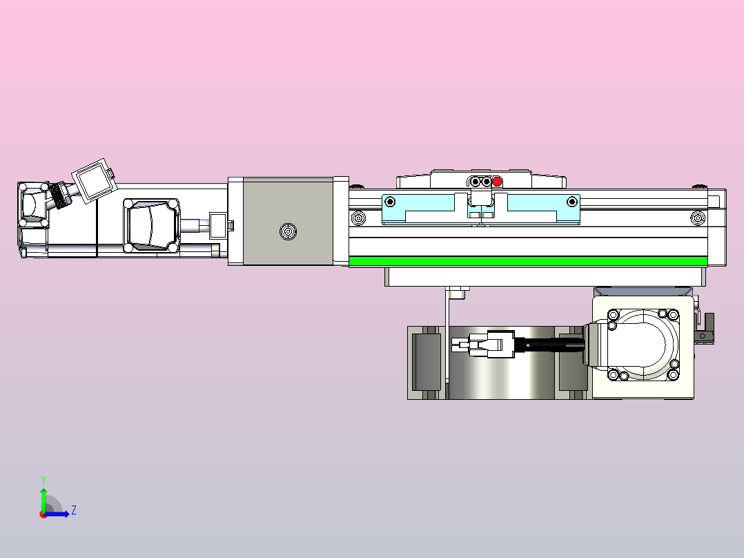 XYG210-F1十字滑台左视图