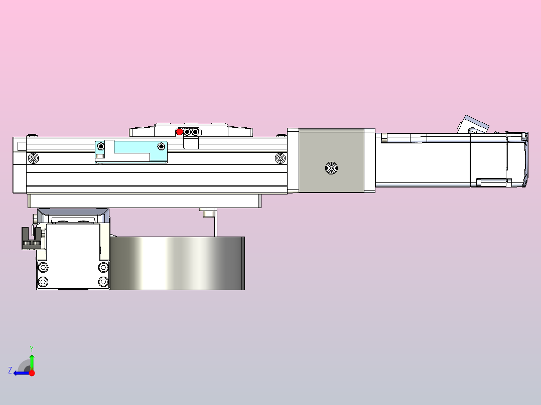 XYG210-F1十字滑台右视图