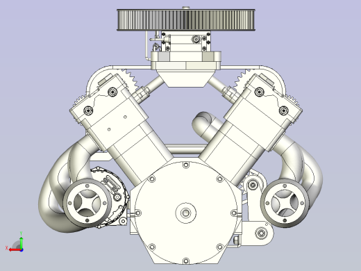 VMS-85八缸发动机模型3D图纸后视缩略图