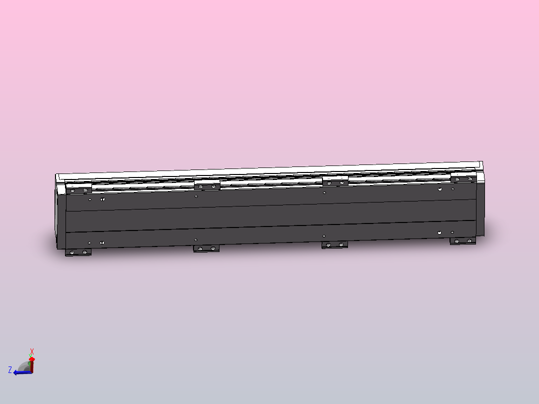 DMS100-MCR丝杆模组直线滑台（电机内置）[DMS100-L05S300-PS100-C2U-MCR-P5]主视图
