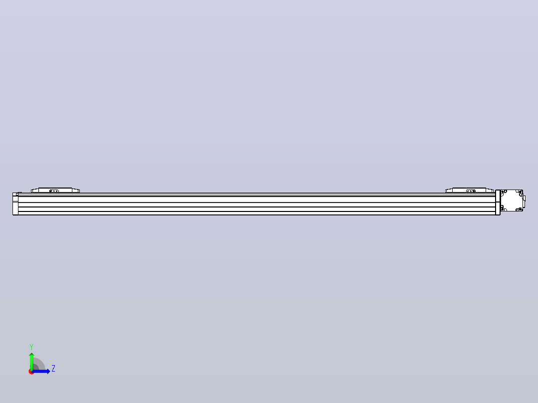 皮带直线轴双滑块型TPA-GCBS-80-P60-L500-DR-M20-N3左视图