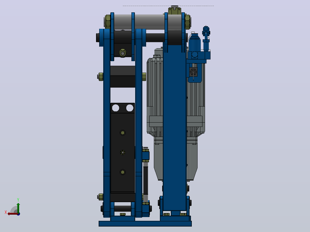 YP41系列电力液压盘式制动器YP41-4500-900×30-ⅠA-CL.RL.WL.HL后视图