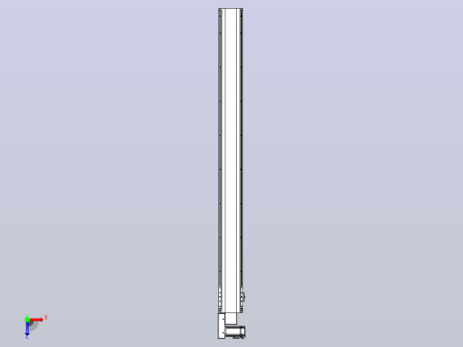 皮带直线轴半封闭可选导轨TPA-HNB-140D-120-L1550-ML-C-P40-N3俯视缩略图