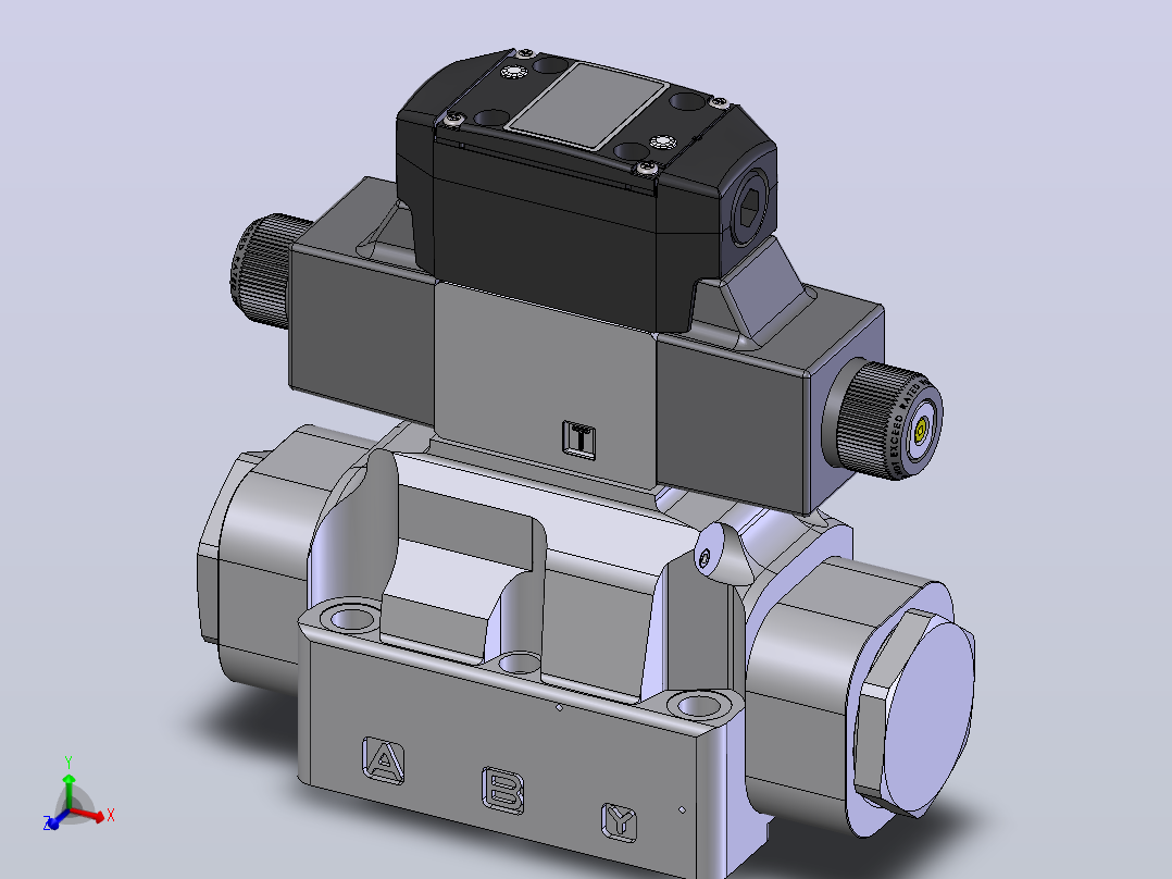 液压元件，电磁阀，泵，阀Continental Hydraulics-VSD07M_2_3主视图