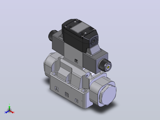 液压元件，电磁阀，泵，阀Continental Hydraulics-VSD07M_2_3正等轴测缩略图