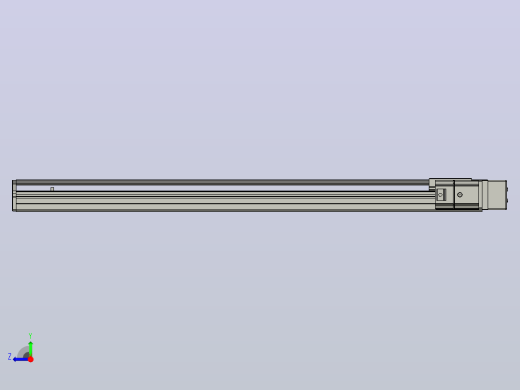 SYS12-BR-800-200W滚珠花健、支撑座、滚珠丝杠、交叉导轨、直线模组.STEP右视缩略图