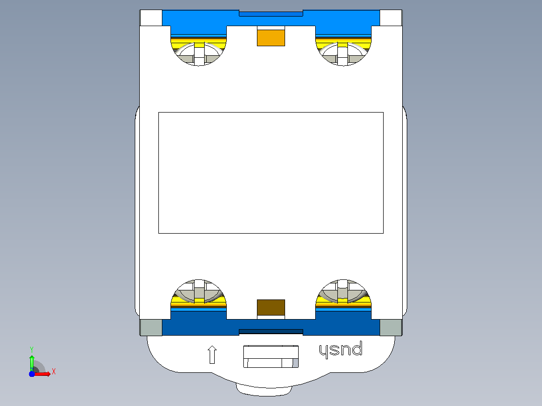 LAY39B-□XBD按钮三维模型202204前视图