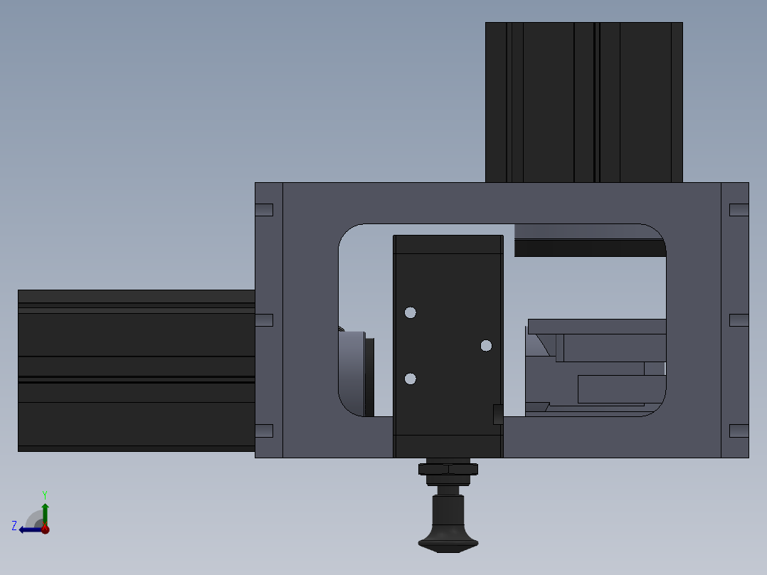 BLF测气密性工装右视图