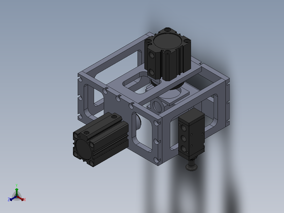 BLF测气密性工装正等轴测图