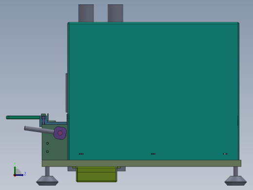 立式剥皮机工装左视缩略图