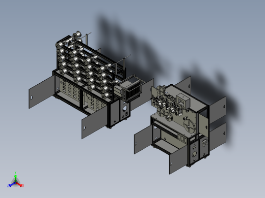 排线机送线机3D图PROE H710 机械设计参考资料设计素材正等轴测缩略图