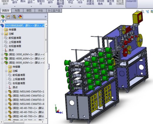排线机送线机3D图PROE H710 机械设计参考资料设计素材缩略图