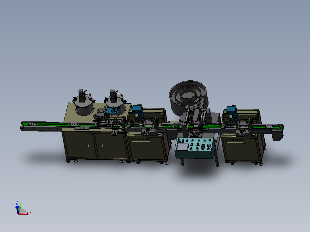 全自动点胶组装机 3D模型