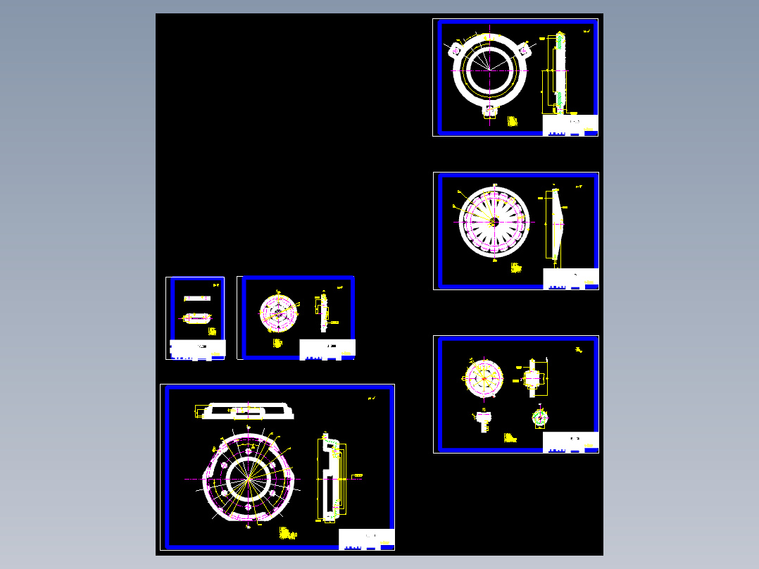 越野车离合器设计装配图及零件图. www.jxdiguo.com
