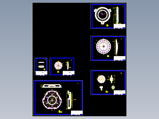 越野车离合器设计装配图及零件图. www.jxdiguo.com