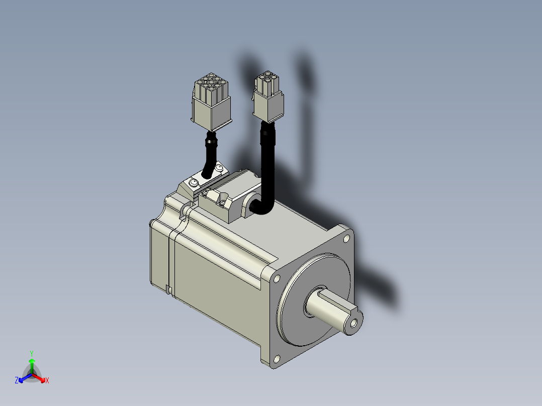 松下电机-MATSUSHITA_MHMF042L1U22正等轴测图