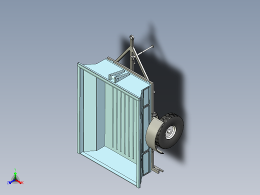 带转储的单轴农用拖车