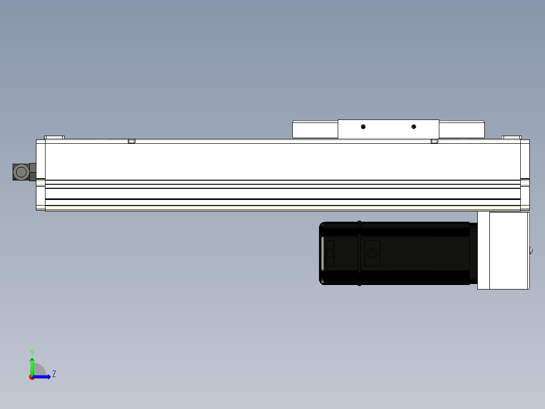 Toyo东佑达直线模组-ECH14-200-BM-400W+煞車左视图