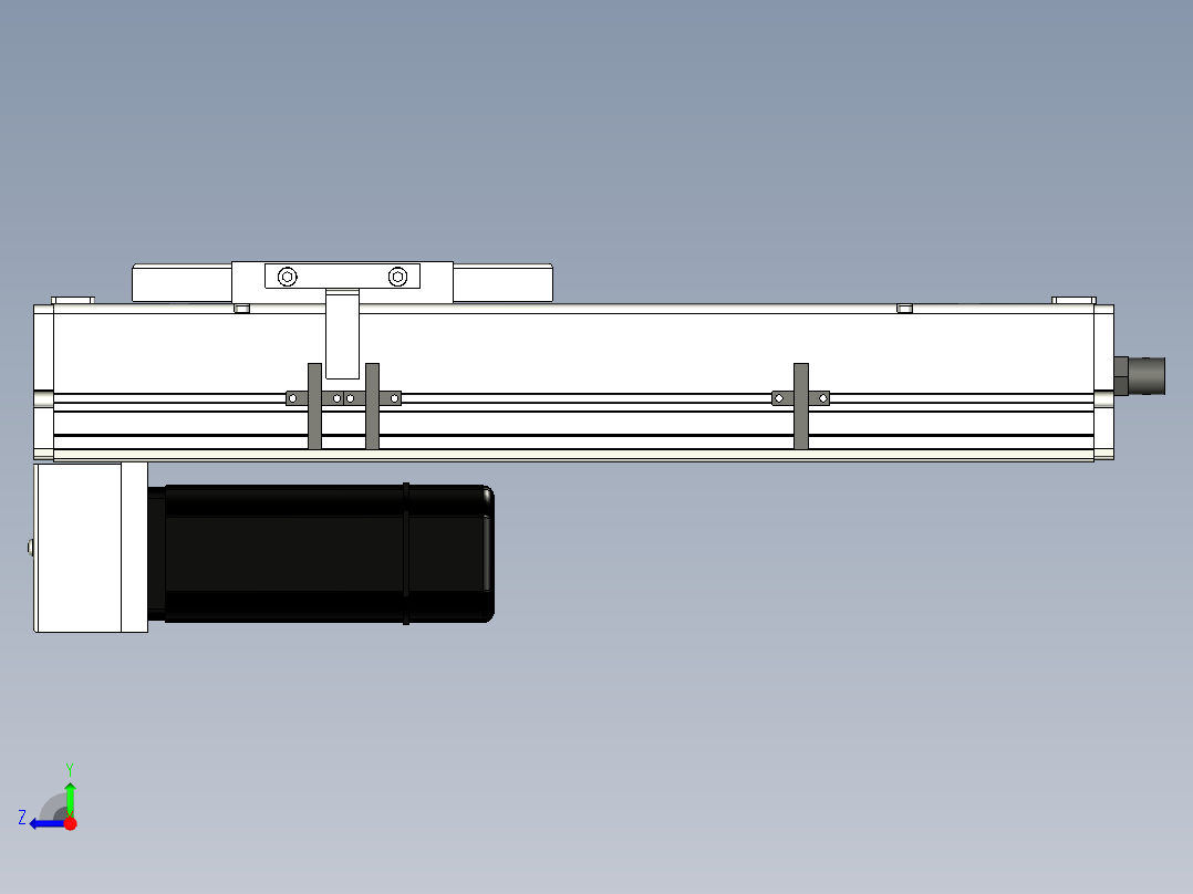 Toyo东佑达直线模组-ECH14-200-BM-400W+煞車右视图