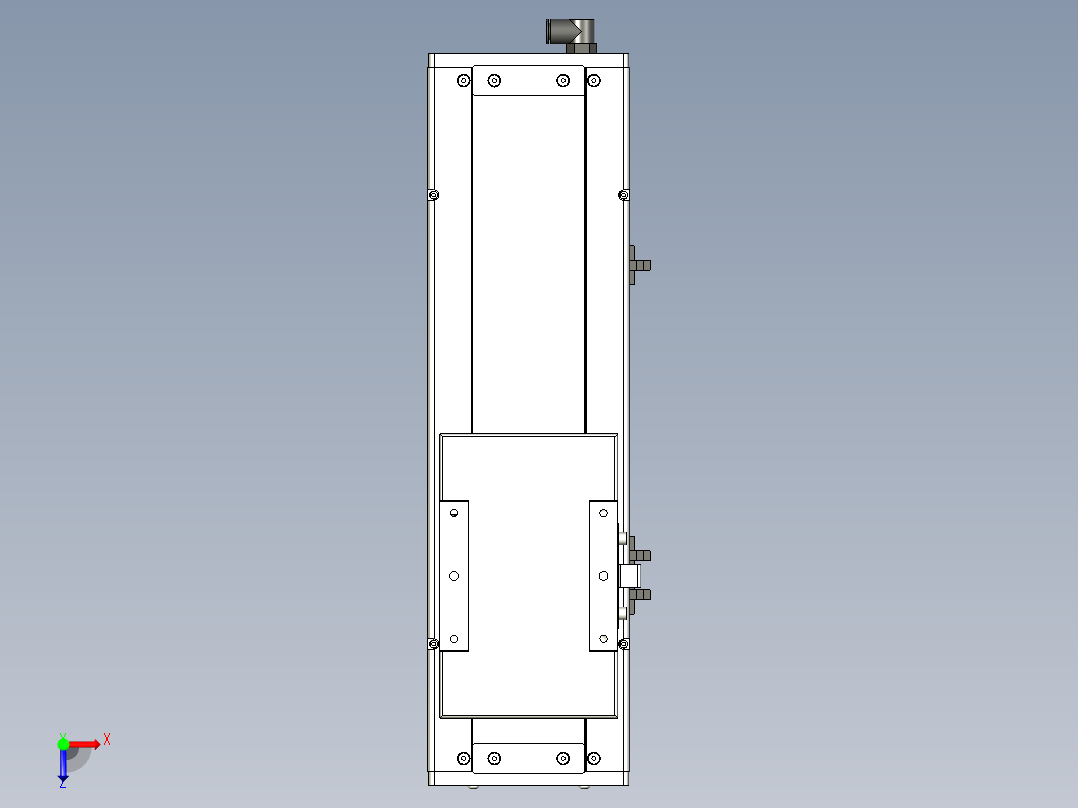 Toyo东佑达直线模组-ECH14-200-BM-400W+煞車俯视图