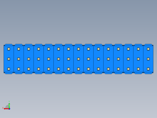 彩色公头100mil（2.54mm）系列-DS1021_blue_3x15p_100mil_Type19_rev1.0后视缩略图