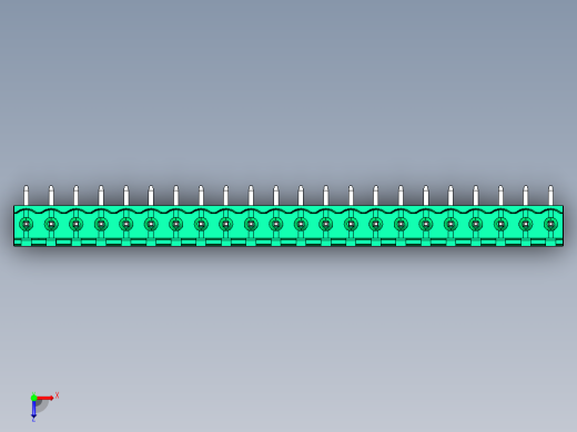 DEGSON 2EDG 系列 5.08mm 可插拔接线端子组-2EDGR-5.08-22P-14-00AH俯视缩略图