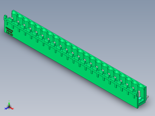 DEGSON 2EDG 系列 5.08mm 可插拔接线端子组-2EDGR-5.08-22P-14-00AH正等轴测缩略图