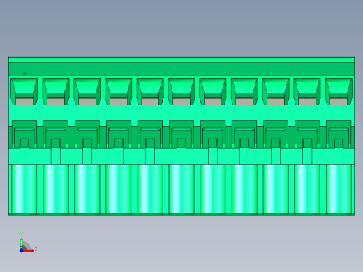 DEGSON 2EDG 系列 5.08mm 可插拔接线端子组-2EDGKL-5.08-11P-14-00AH前视缩略图